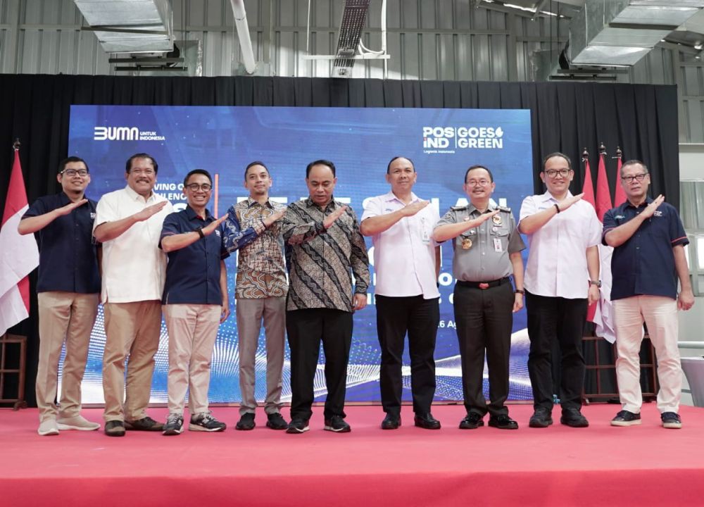 Komitmen Goes Green, PosIND Resmikan Sentra Layanan Logistik Otomasi di Jakarta