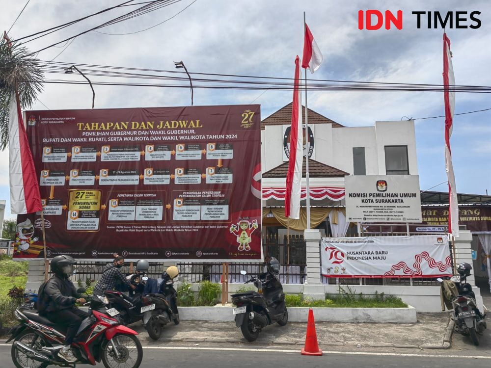 Hari Pertama Pendaftaran Pilkada Solo, KPU Masih Sepi