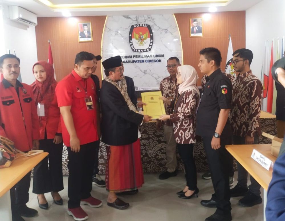 KPU Umumkan Nomor Urut Paslon Pilkada Kabupaten Cirebon