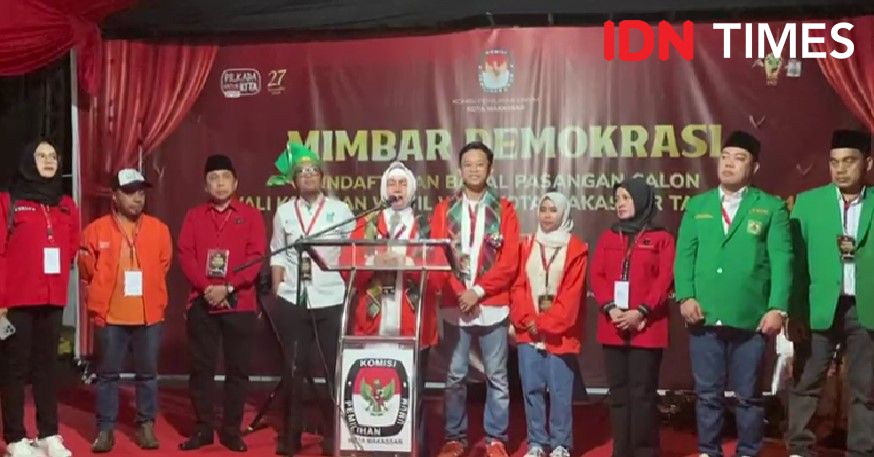 Daftar Lengkap Paslon Pilwali Makassar dan Partai Pengusung