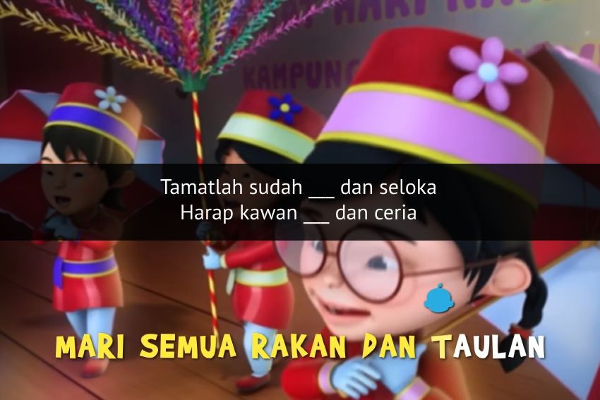 [QUIZ] Lanjut Lirik Lagu Boria Suka-suka Upin Ipin, Yakin Bisa?