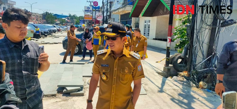 Pemkot Balikpapan Tanam Kabel di Bawah Tanah di Area Pedestrian