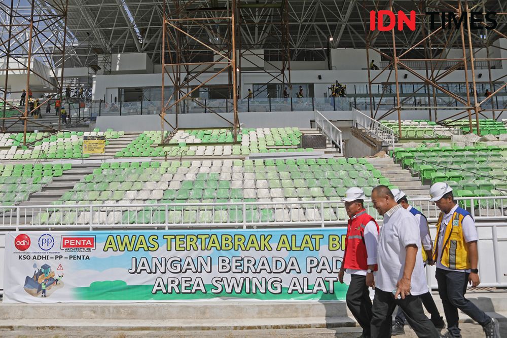 Potret Stadion Utama Sumut Diklaim Menko PMK Sudah 94 Persen Selesai