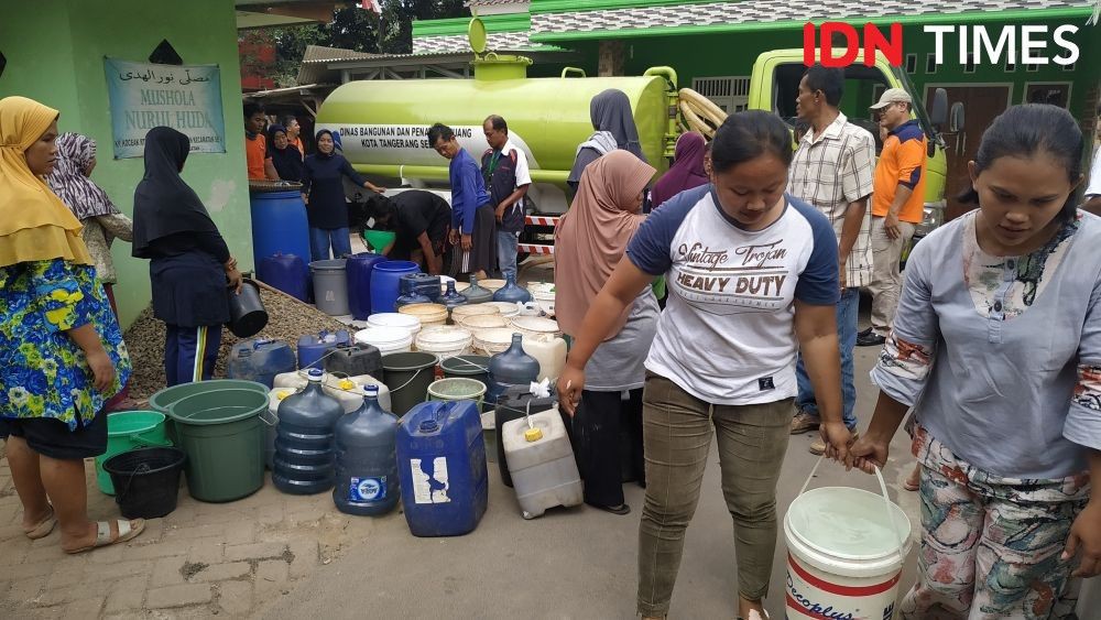 Kemarau, Ratusan KK di Tangsel Terdampak Kekeringan