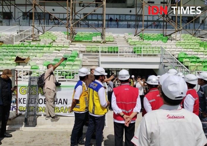 Menko PMK Tinjau Stadion Utama Sumut, Pembangunan Sudah 94 Persen