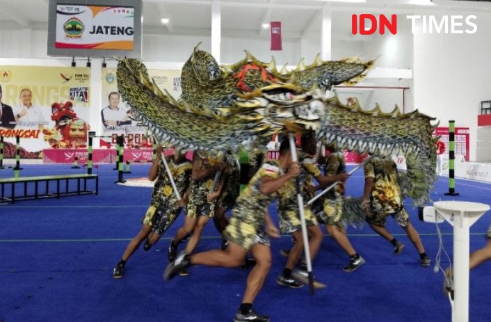 Tim Barongsai Sumut Tambah 1 Emas dari Nomor Naga Halang Rintang