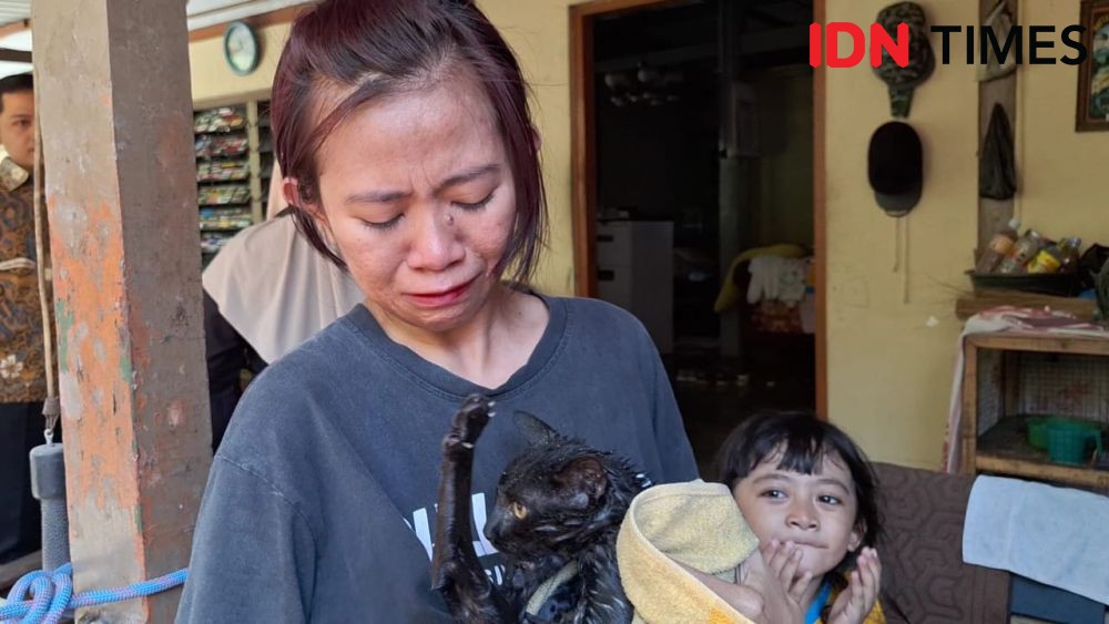 Tangis Haru Iringi Penyelamatan Kucing yang Tercebur Sumur di Ngawi