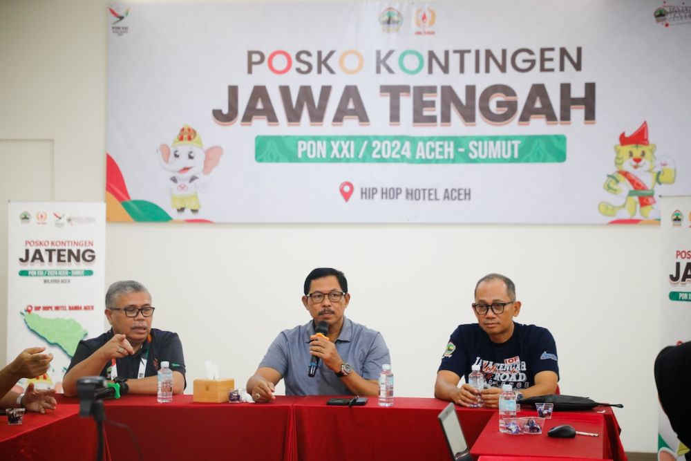 Pj Gubernur Jateng Nana Sudjana Datang Semangati Atlet PON di Aceh