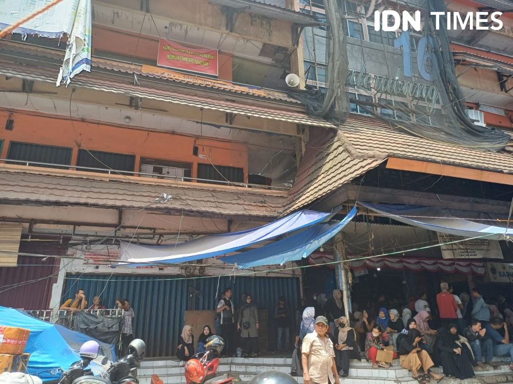 Area Relokasi Pedagang Pasar 16 Ilir Palembang Masih Kosong