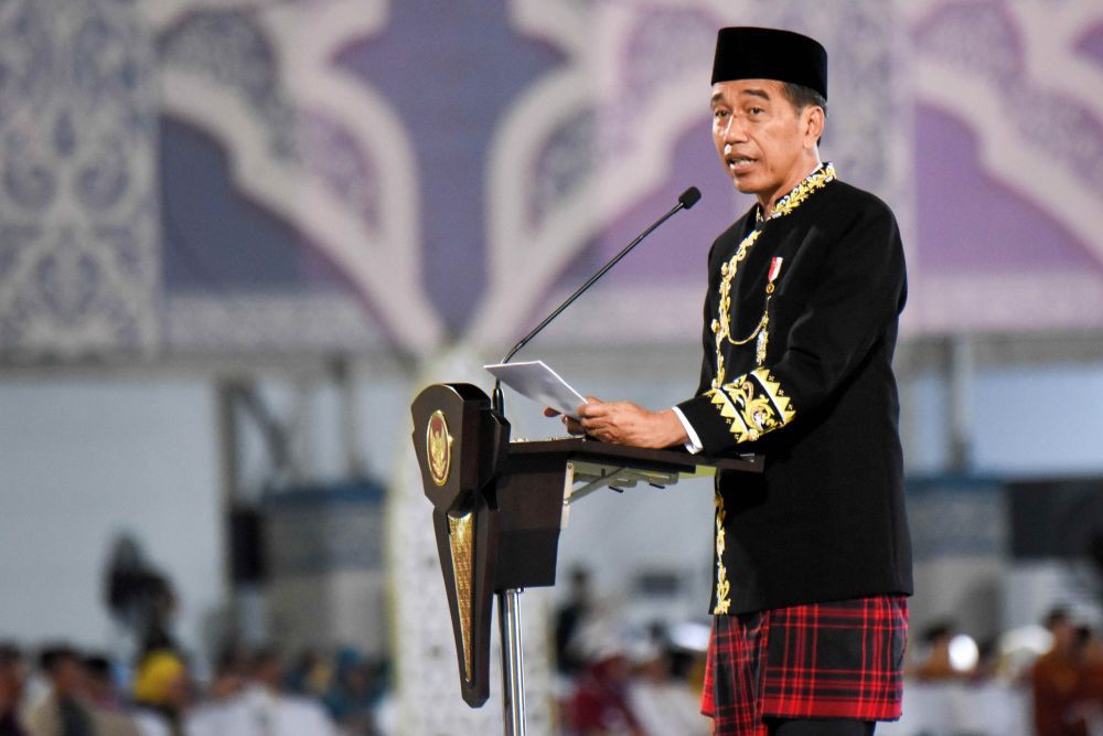 Jokowi Membuka MTQ Nasional XXX Tahun 2024 di Samarinda