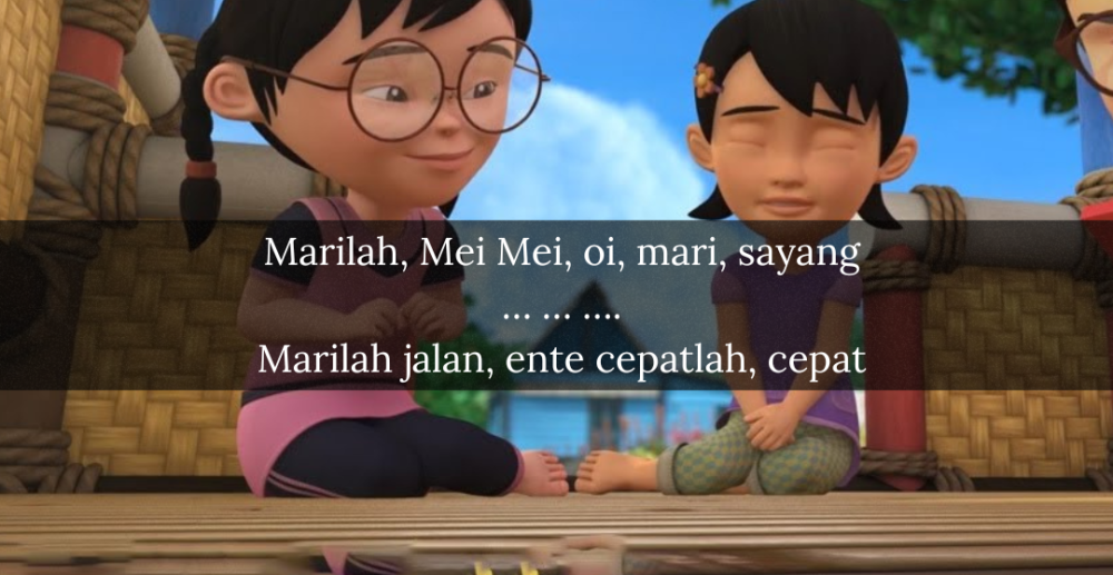 [QUIZ] Sambung Lirik Lagu Aiya Susanti dari Kartun Upin Ipin, Gampang Banget Lho!