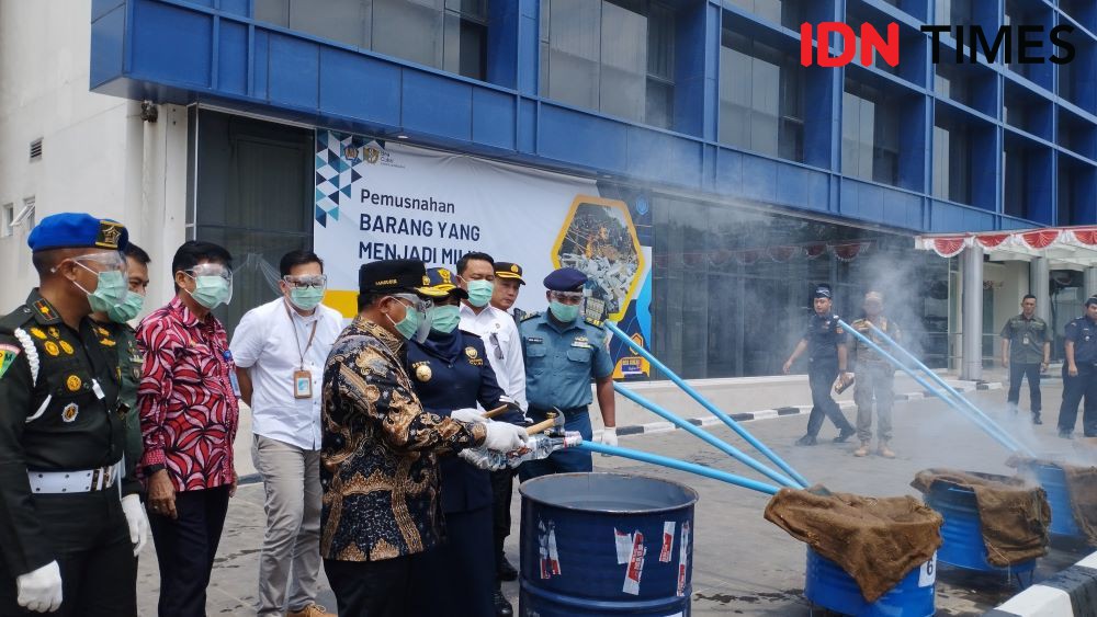 Kanwil Bea Cukai Sumbagbar Musnahkan 28,5 Juta Batang Rokok Ilegal