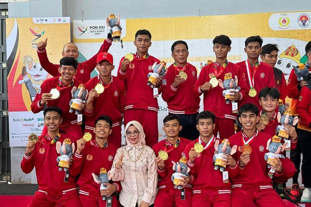 Sulsel Kawinkan Medali Emas di Sepak Takraw Ganda Putra-Putri