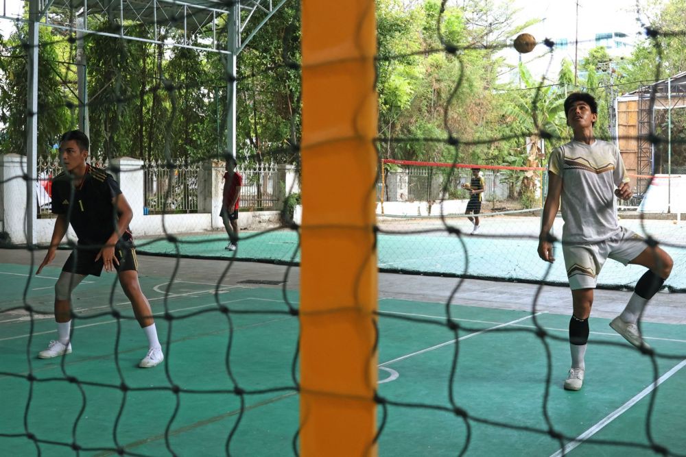 Sulsel Kawinkan Medali Emas di Sepak Takraw Ganda Putra-Putri