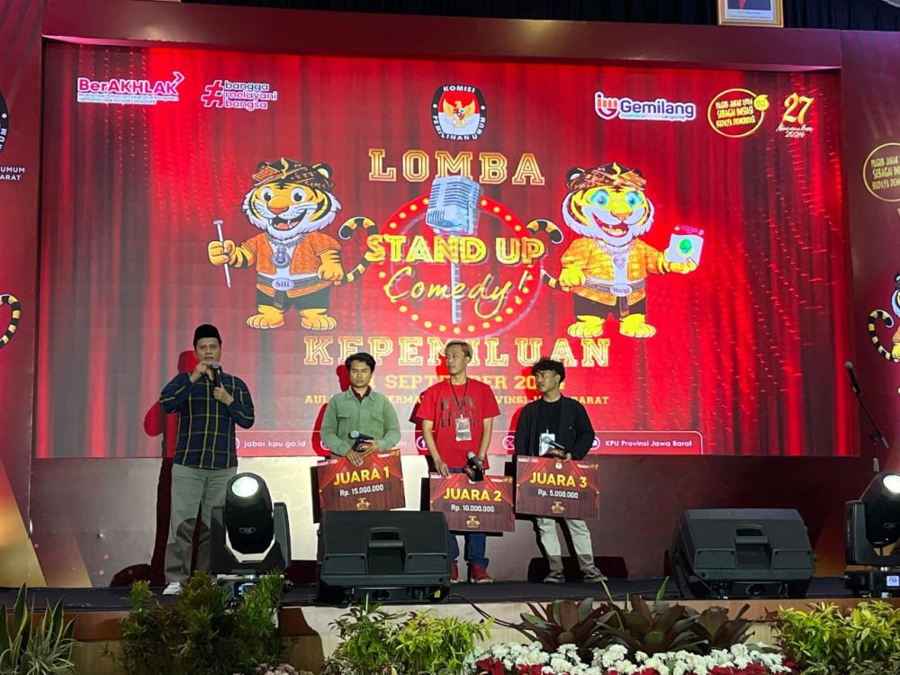 Gelar Stand UP Comedy, KPU Jabar: Pilkada Harus Riang Gembira