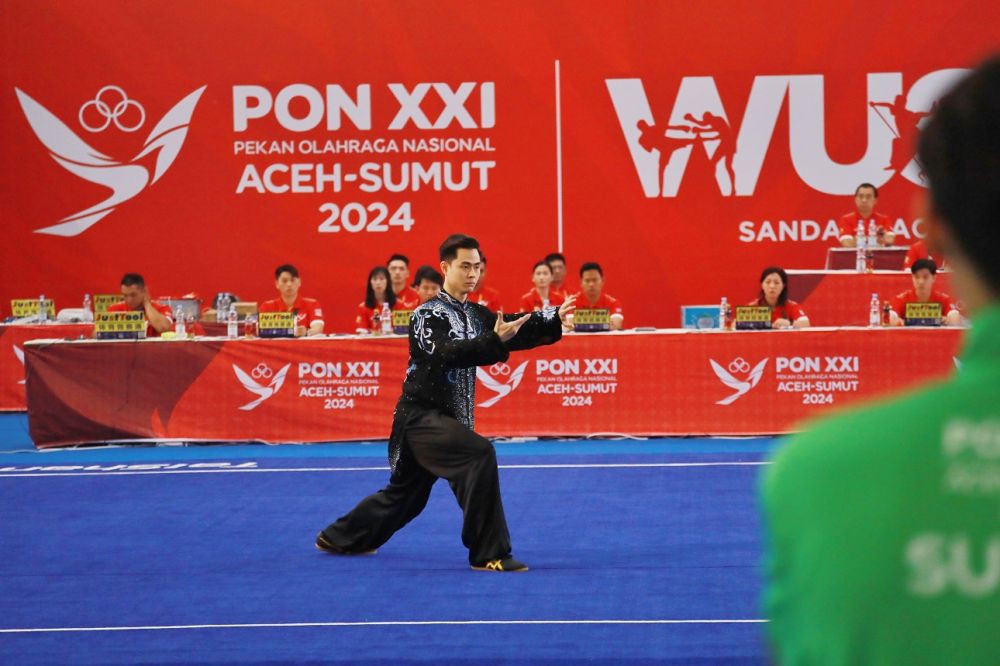 Jatim Salip Sumut Rebut Juara Umum Wushu PON 2024