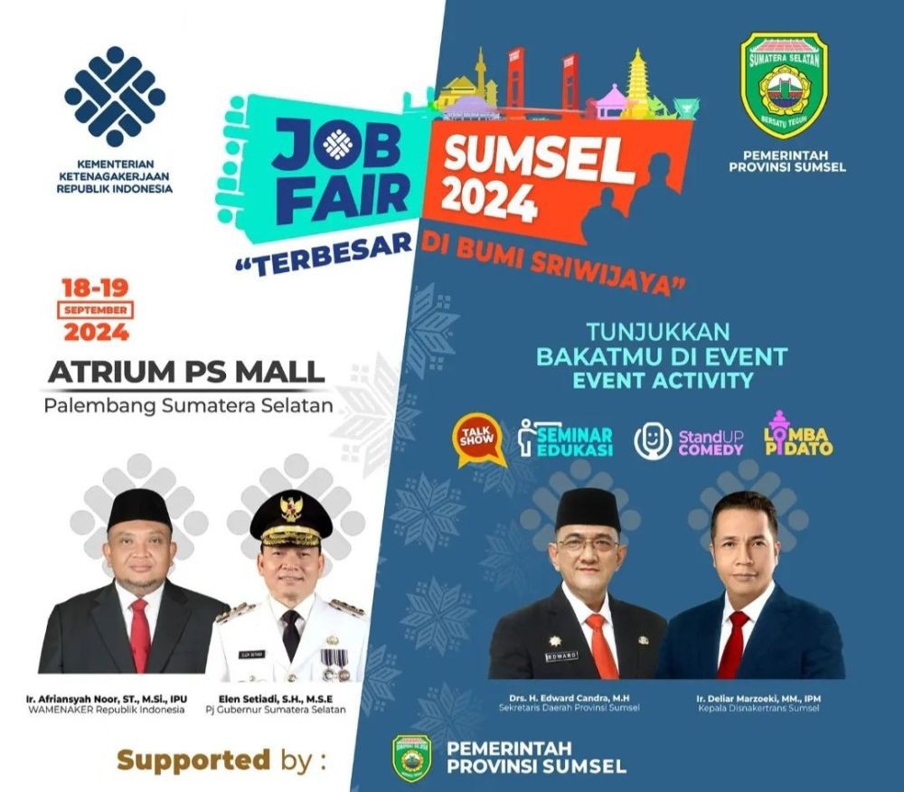 Job Fair Sumsel 2024 Terbuka Untuk Tenaga Kerja Difabel