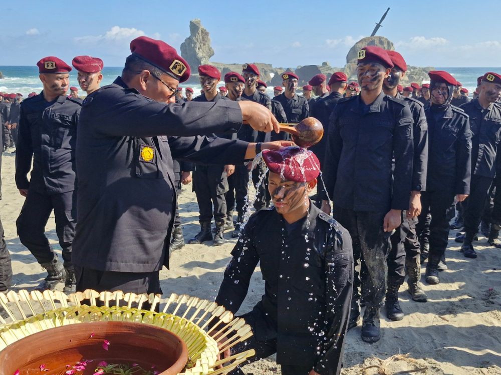 Begini Proses Pembaretan yang Diikuti 128 Sipir Baru di Pulau Nusakambangan