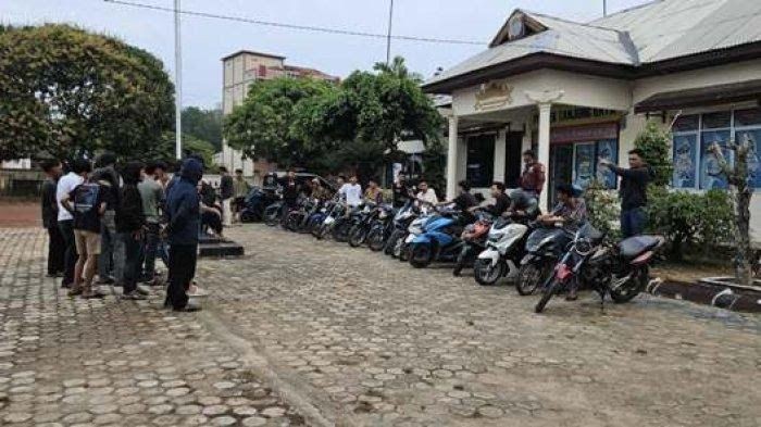 Puluhan Remaja di Mesuji Terjaring Polisi Saat Gelar Aksi Balap Liar