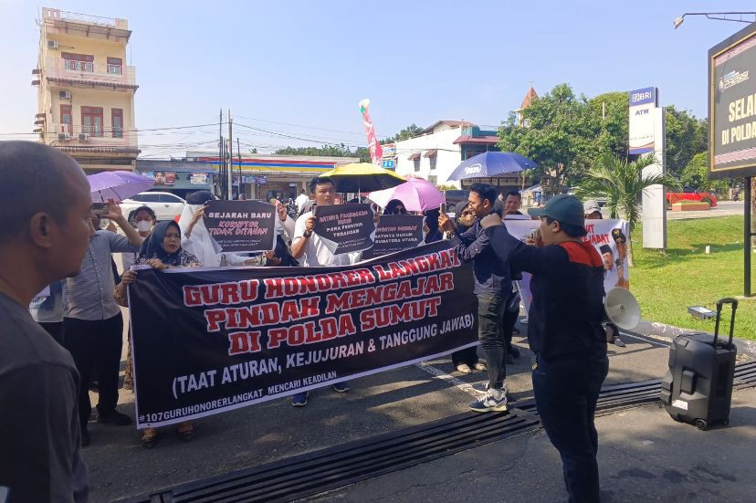 Dugaan Suap PPPK Langkat, Giliran PTUN Medan Digeruduk Guru Honorer