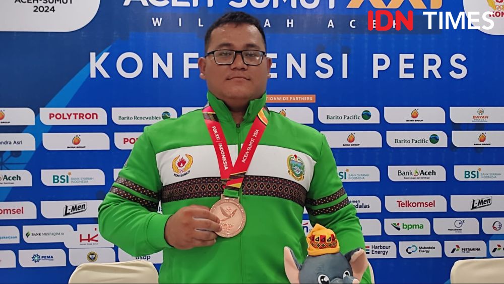 Debut di Kelas 105 Kilogram PON, Fernando Beri Perunggu untuk Sumut