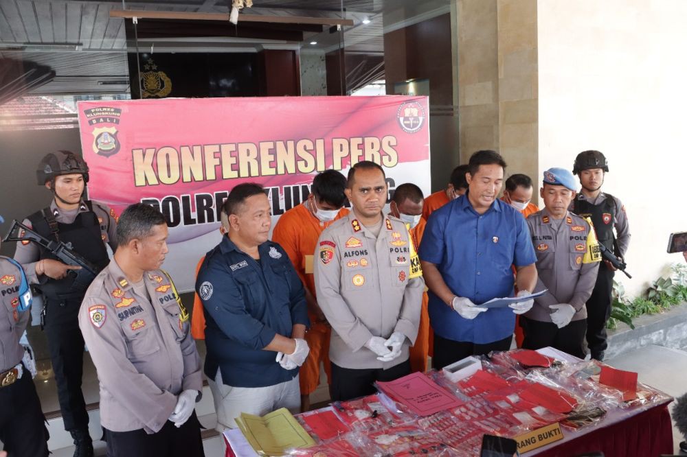 Polres Klungkung Ungkap Peredaran 175 Paket Sabu