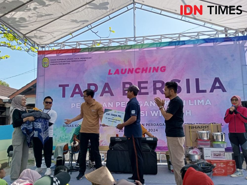 Tata Pedagang Kaki Lima, Pemkab Bantul Luncurkan Inovasi Tapa Bersila