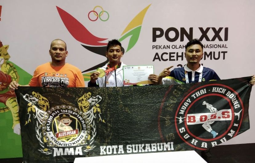 Atlet MMA Asal Sukabumi Sumbang Medali Emas buat Jabar di PON XXI