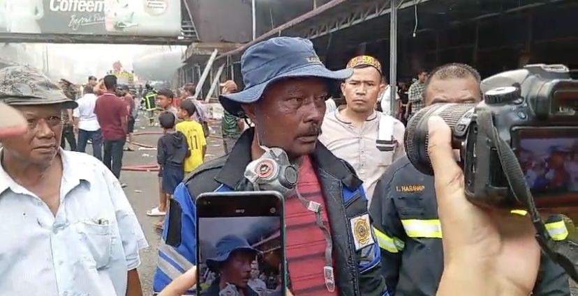 Lebih dari 400 Kios Pasar Horas Siantar Terbakar