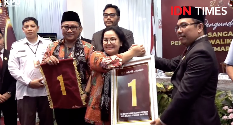 Pilwakot Semarang 2024, Nomor Urut Agustin-Iswar 1 dan Yoyok-Joko 2