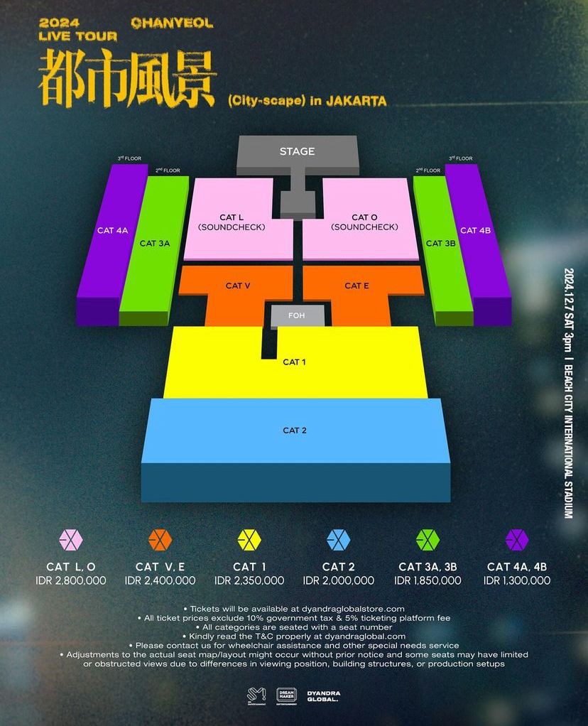 Harga Tiket Konser Solo Chanyeol EXO 2024 di Jakarta dan Cara Belinya