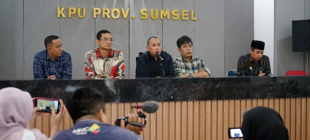 KPU Tetapkan 3 Pasangan Calon Gubernur  Sumsel Pilkada 2024