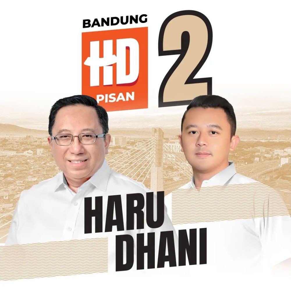 Pilwakot Bandung Haru-Dhani Dapat Nomor Urut 2: Sesuai Harapan 