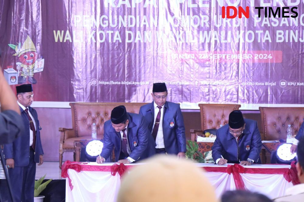 4 Paslon di Pilkada Binjai, Berikut Nomor Urut yang Ditetapkan 