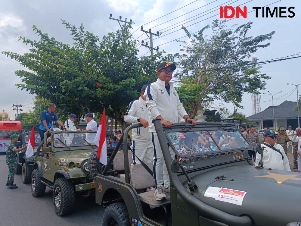 Kemeriahan Kirab Pawai Atlet Kontingen Lampung PON Aceh-Sumut 2024