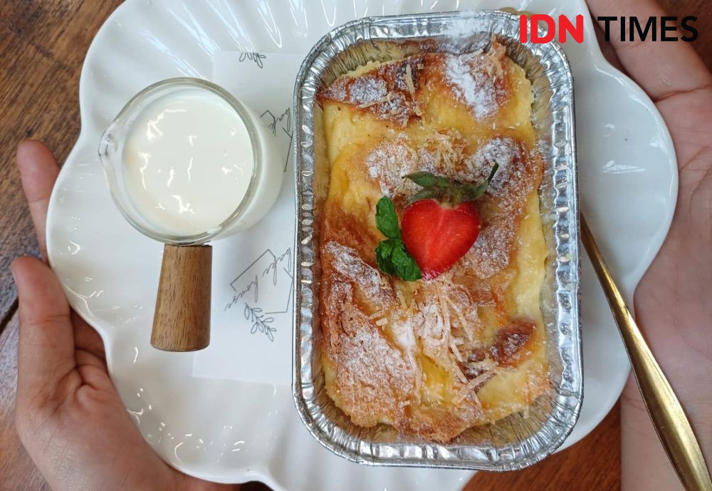 Cara Bikin Bread Butter Pudding, Camilan Viral di Palembang