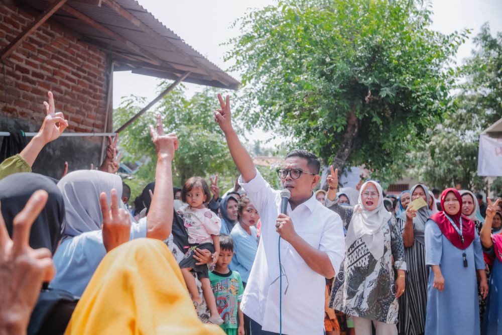 Kunjungi Markas GRIB Jaya, Andra Soni Perluas Basis Suara di Banten