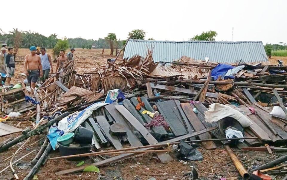 Puting Beliung Rusak 26 Rumah di Ogan Ilir