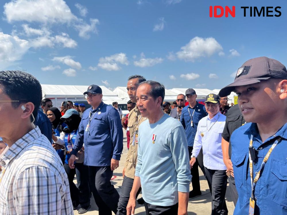 Tiba di Sirkuit, Presiden Jokowi Nonton MotoGP Bareng Erick Thohir