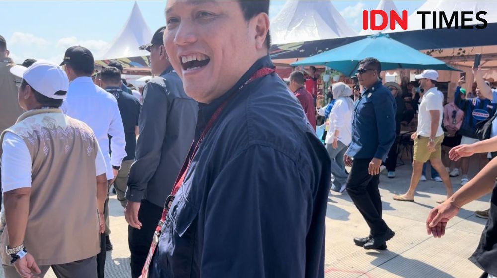 Tiba di Sirkuit, Presiden Jokowi Nonton MotoGP Bareng Erick Thohir