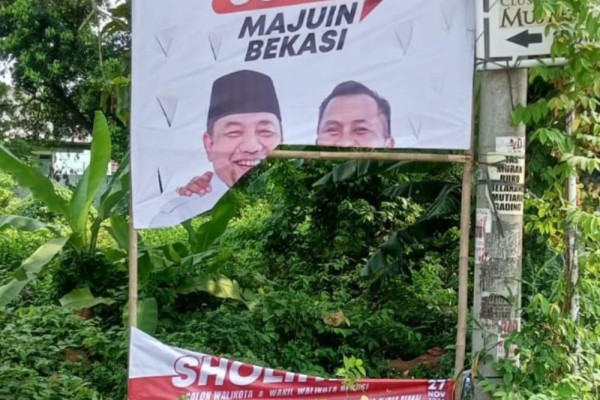 APK Paslon Wali Kota Bekasi Dirusak, Tim Hukum Bakal Lapor Bawaslu