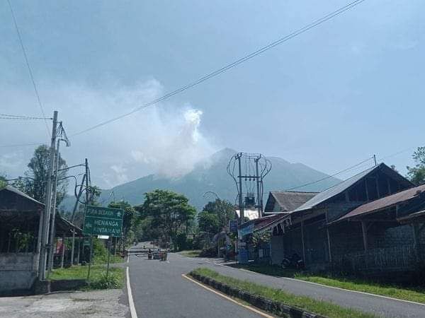 Lokasi Hutan Gunung Agung Terbakar Sulit Dijangkau