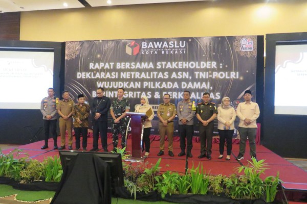 ASN, TNI dan Polri di Bekasi Gelar Deklarasi Netralitas