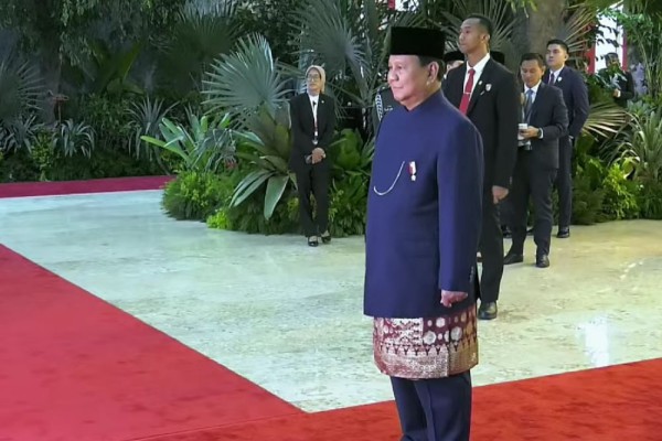 Usai Tiba di Gedung MPR, Prabowo Sambut Tamu Negara Tanpa Gibran