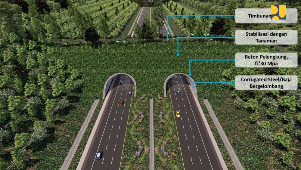 Wamen Diana Tinjau Terowongan Perlintasan Satwa Di Tol IKN
