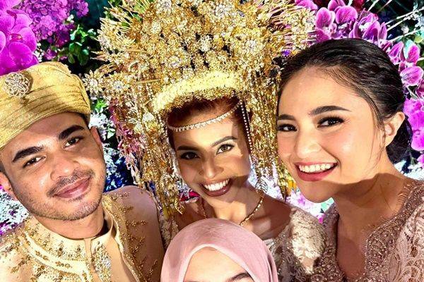 7 Potret Pernikahan Adik Marshanda, Adrian Hashfi, Penuh Kebahagiaan