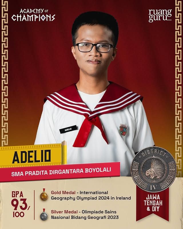 Profil Peserta Academy of Champions District IV Jawa Tengah-DIY, Juara