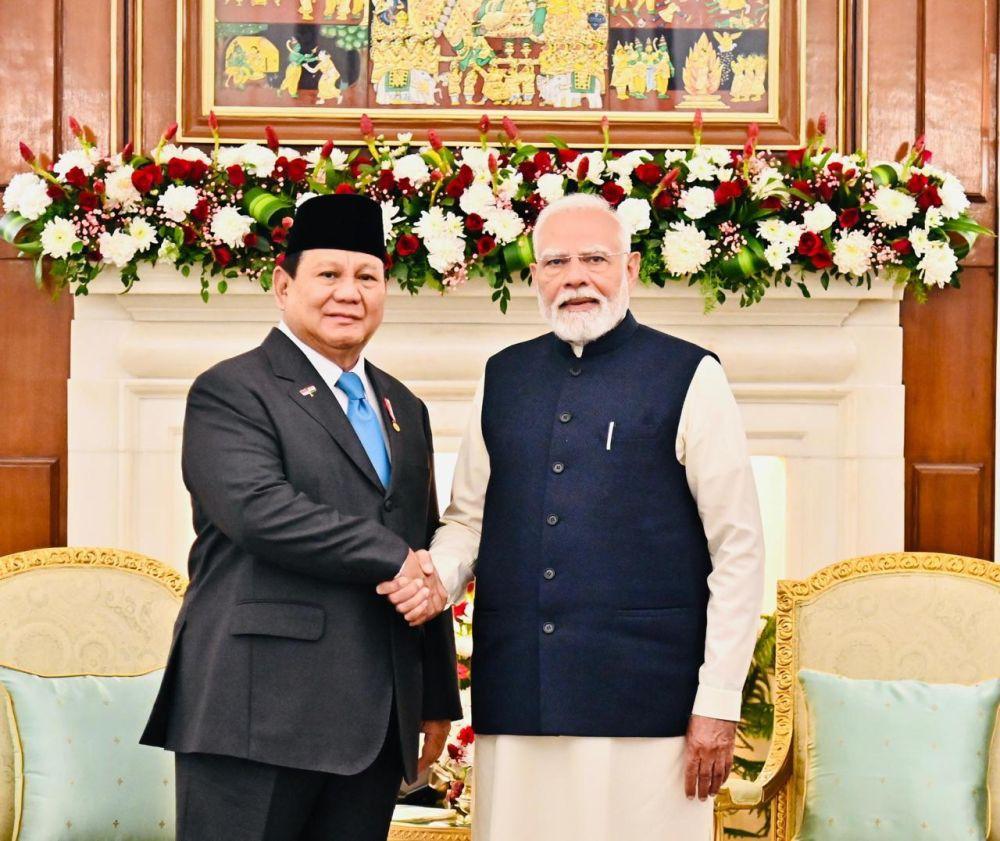 Prabowo Bersua PM India, Sepakat Kerja Sama Sektor Budaya hingga IT