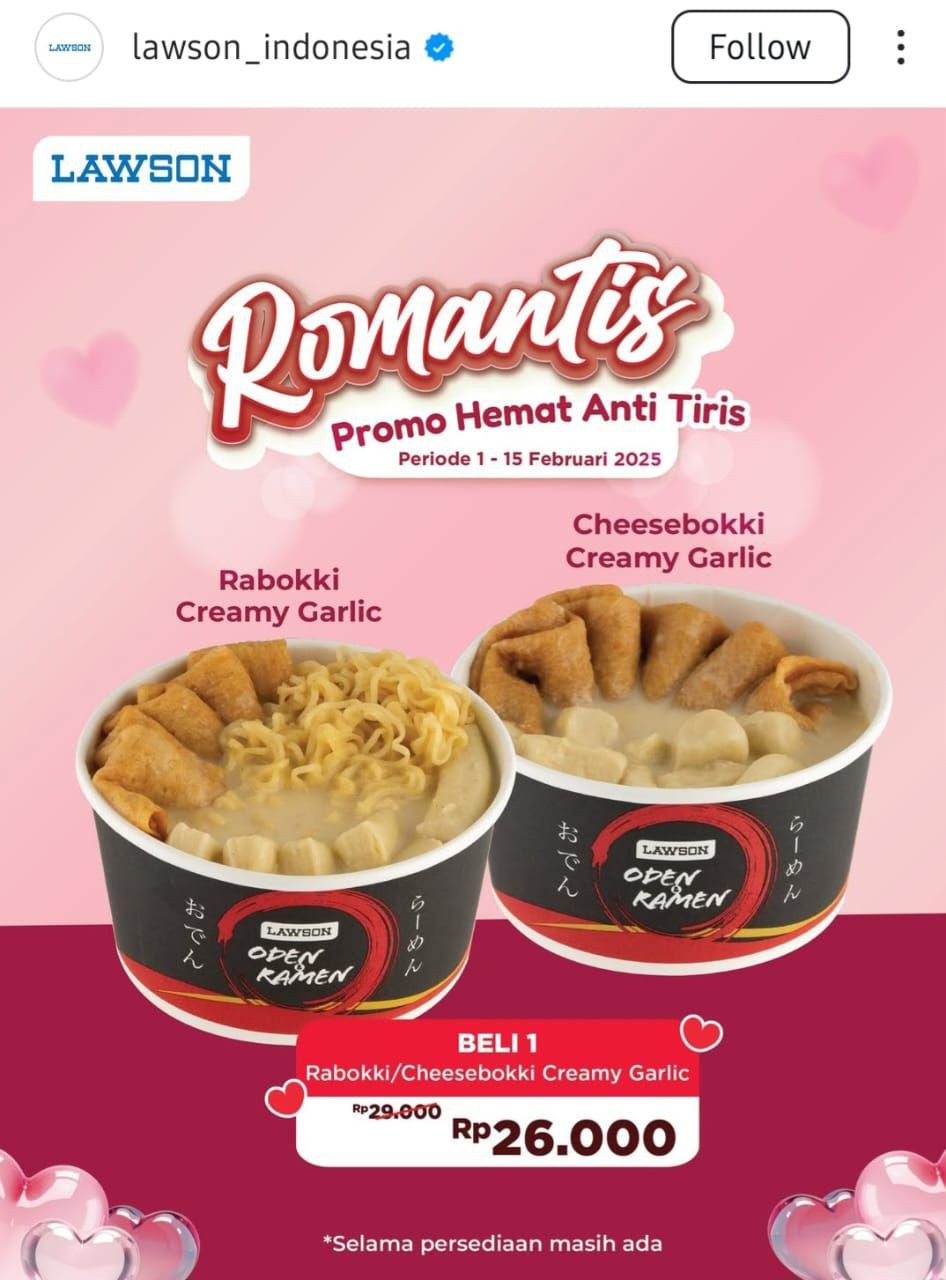 10 Promo Makanan dan Minuman Spesial Hari Valentine 2025