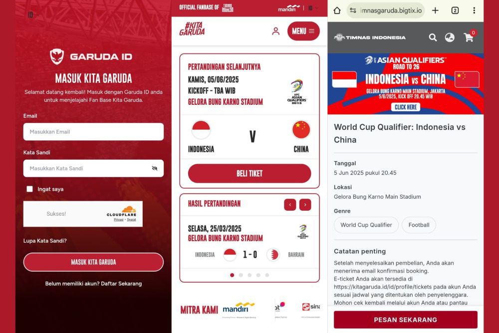 Cara Beli Tiket Timnas Indonesia vs China dan Harganya, Siap-Siap!